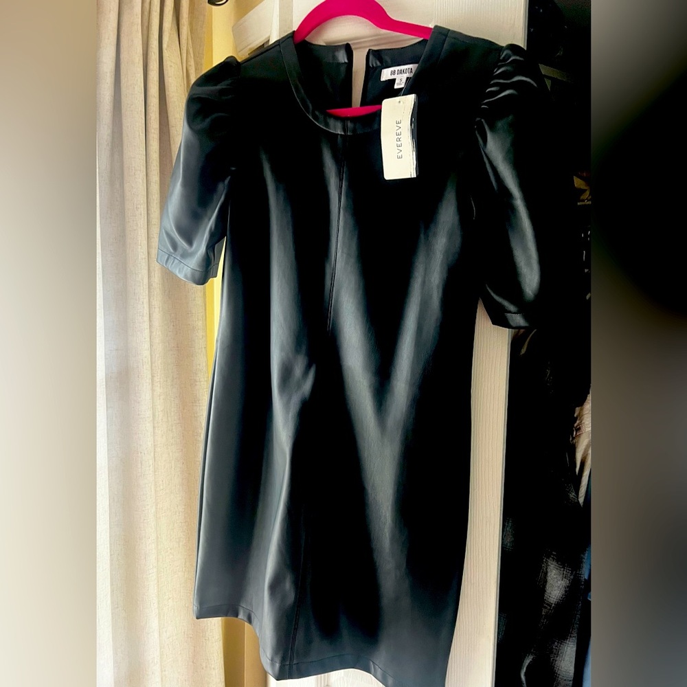 Black Faux Leather Dress from Evereve